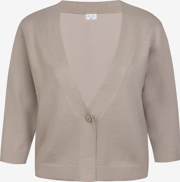 ze-ze Strickjacke 'Kira 566' in Beige: Vorderseite