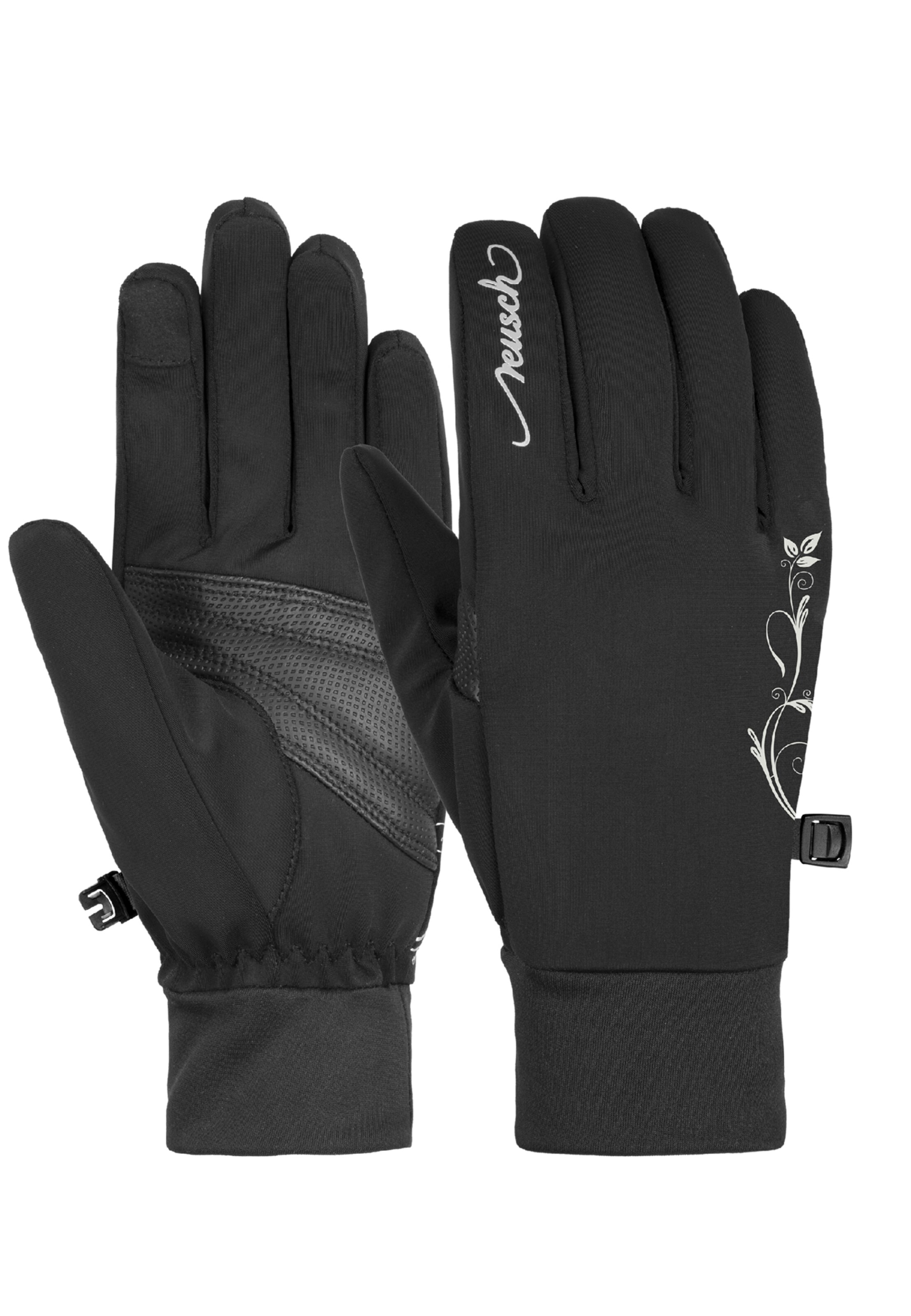 REUSCH Athletic Gloves 'Saskia' in Black: front