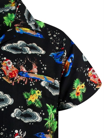 Coupe regular Chemise 'Christmas Island' King Kameha en noir