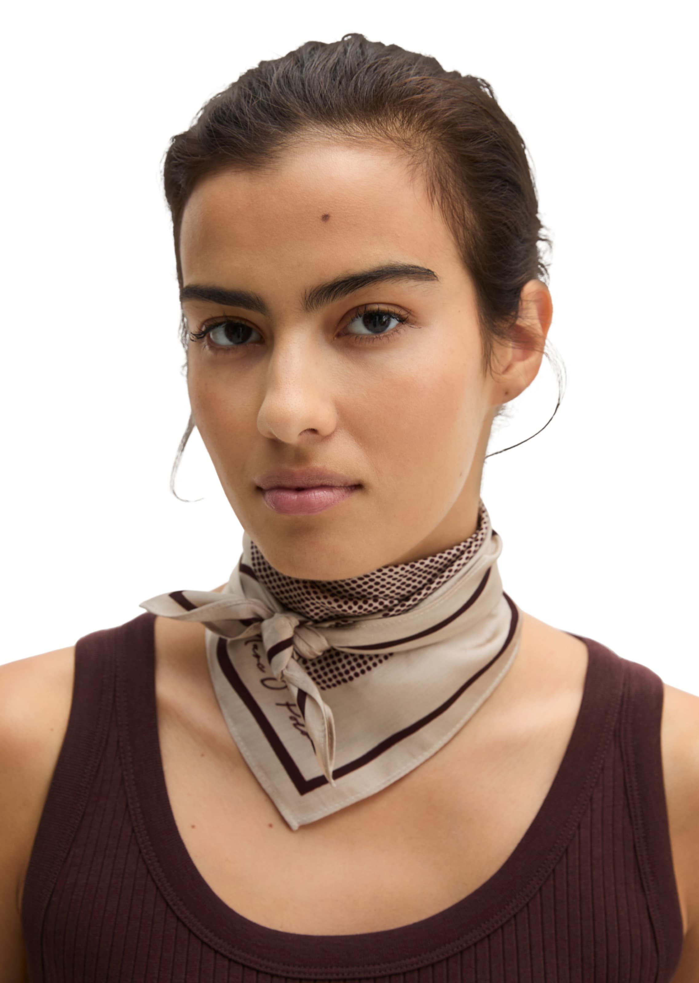 Marc O'Polo Scarf in Brown: front