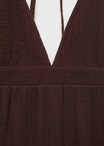 MANGO Summer Dress 'Corfu' in Brown