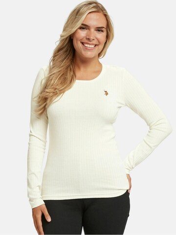U.S. POLO ASSN. Shirt in Weiß: Vorderseite