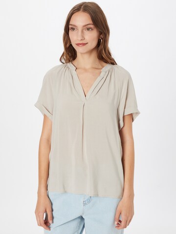 Q/S by s.Oliver Blouse in Beige: voorkant