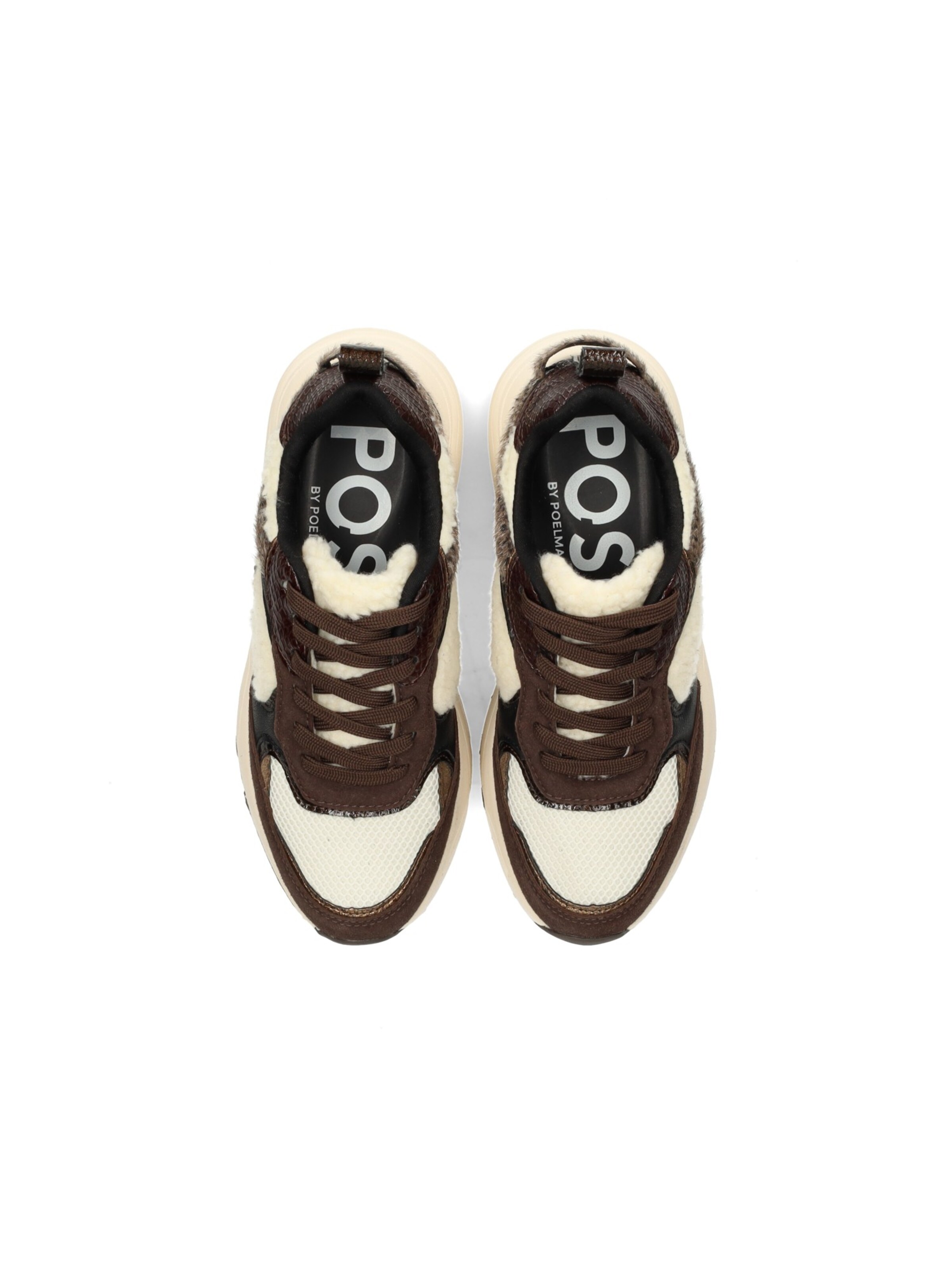 POSH by Poelman Sneakers laag 'CARO ' in Bruin
