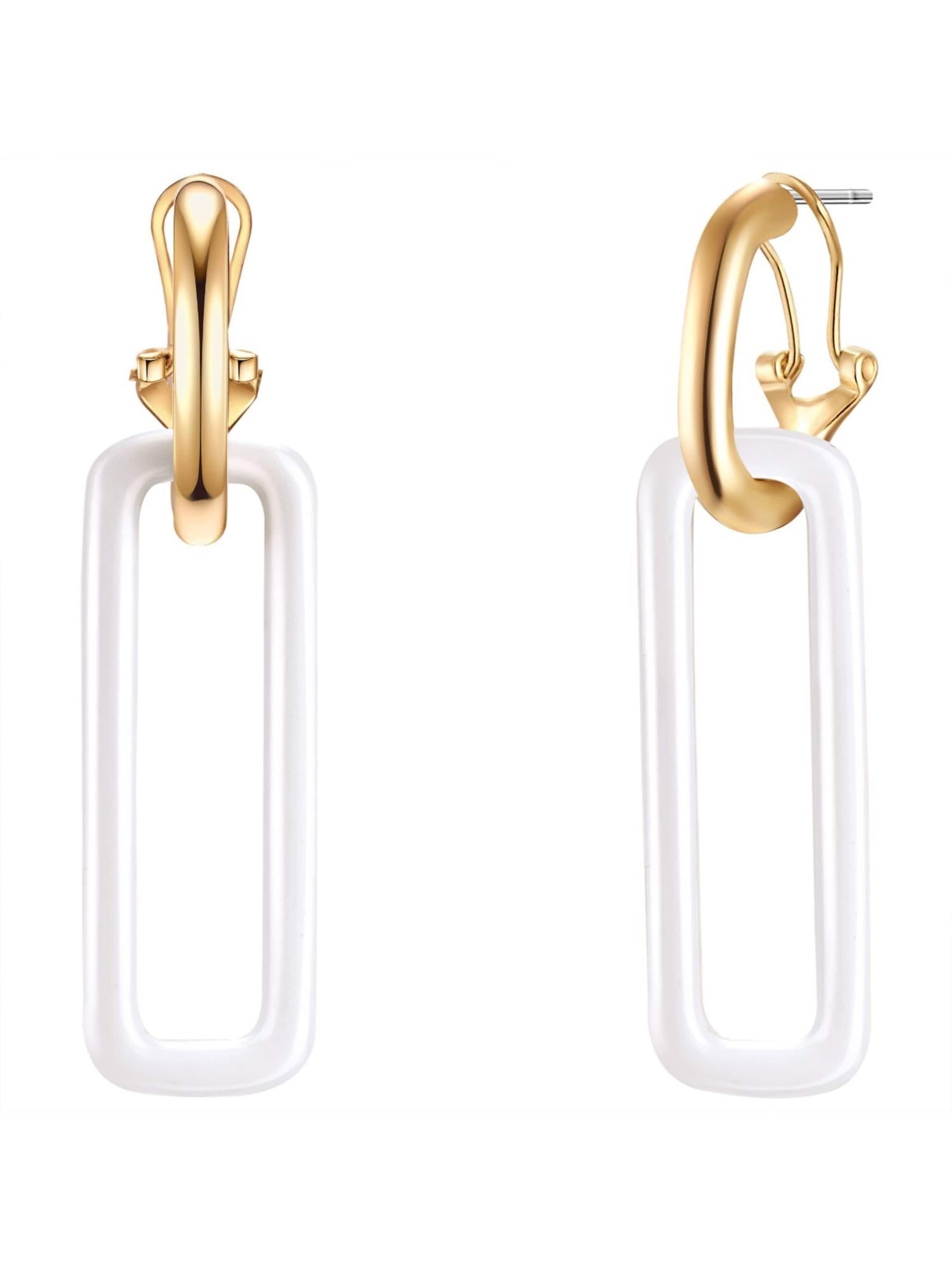 Lulu & Jane Earrings in Gold: front