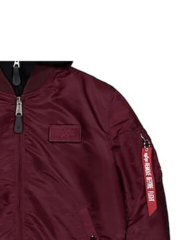 ALPHA INDUSTRIES Between-Season Jacket 'MA-1 D-Tec SE' in Red