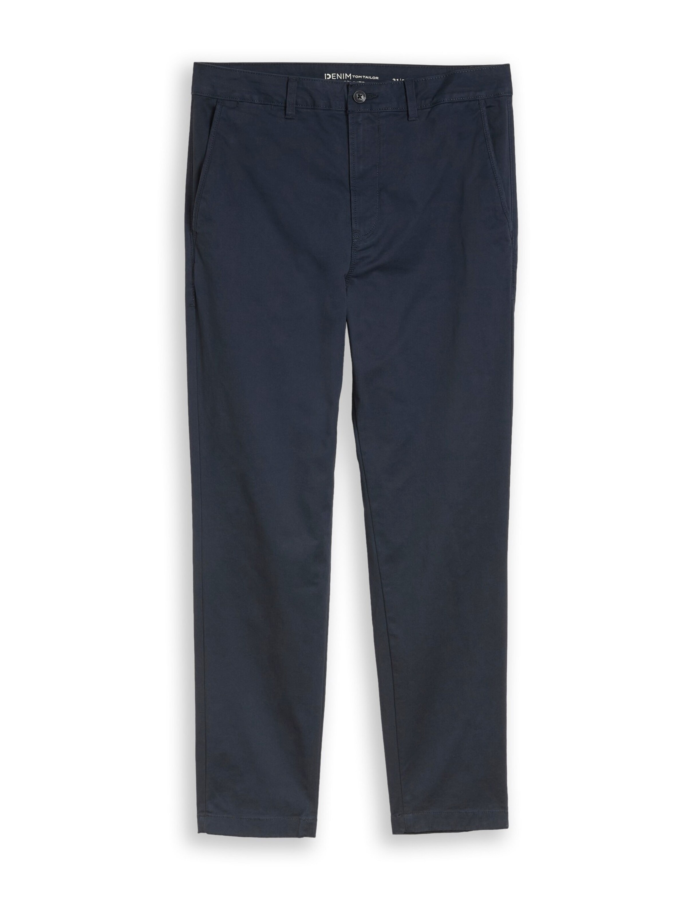 TOM TAILOR DENIM Ohlapna forma Chino hlače | modra barva: sprednja stran