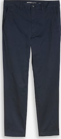 TOM TAILOR DENIM Ohlapna forma Chino hlače | modra barva: sprednja stran
