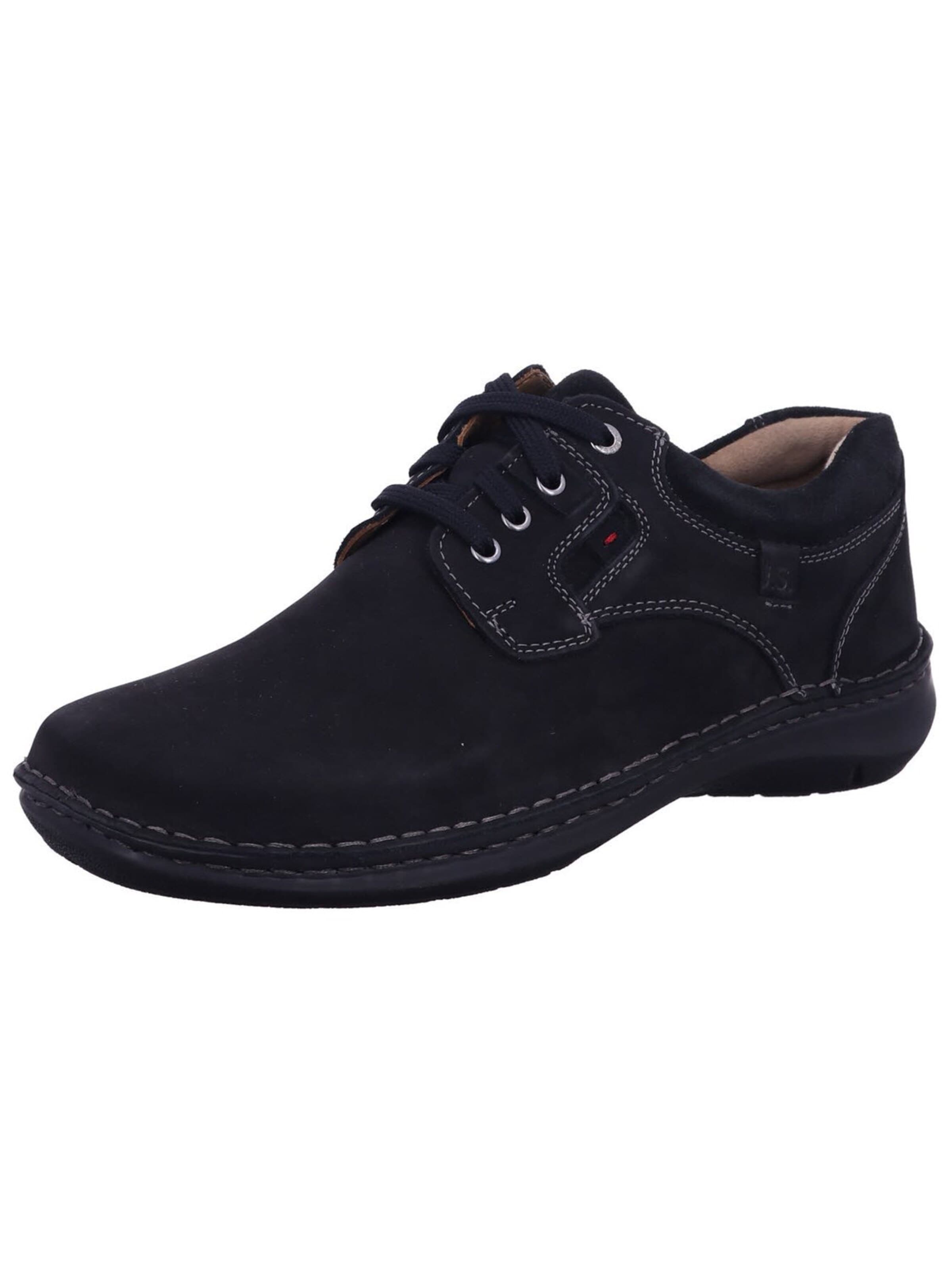 JOSEF SEIBEL - Zapatos con cordón 'Schnürschuh Herren 44936518/100 Echtleder in schwarz' en negro: frente