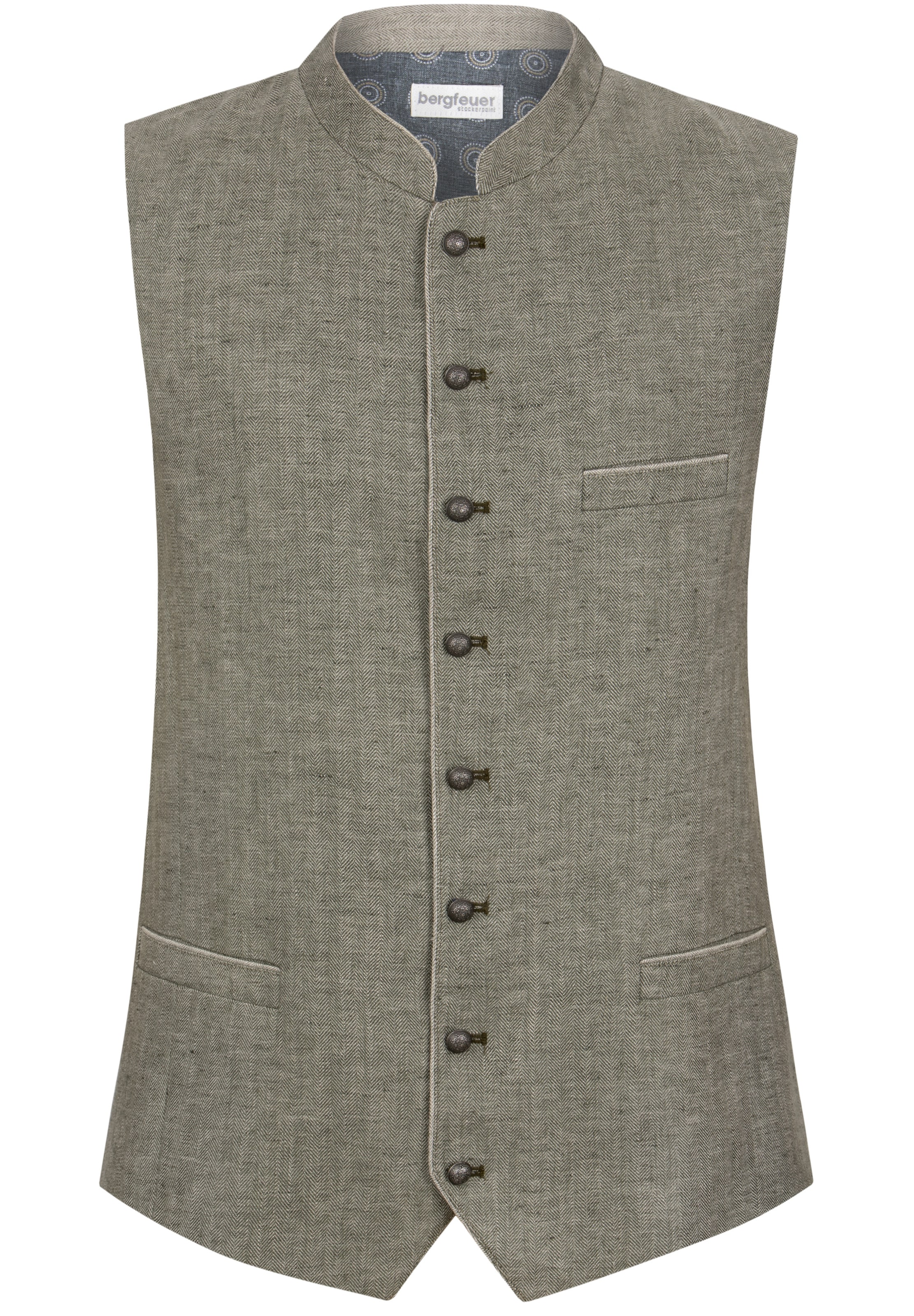 STOCKERPOINT Trachtenweste 'Lucio' in Grün: Vorderseite