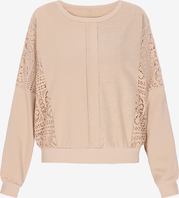 ebeeza Свитшот 'Boho Chic' в Коричневый: спереди
