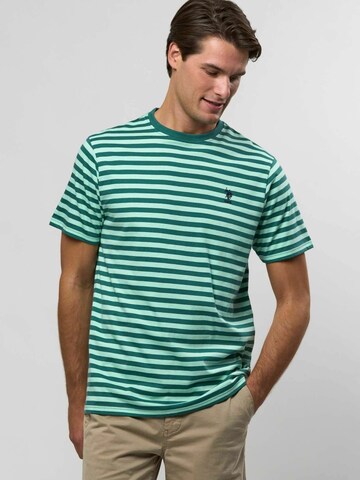 U.S. POLO ASSN. Regular Fit Skjorte ' Calle T-shirt ' i grøn: forside