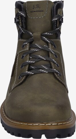 JOSEF SEIBEL Lace-Up Boots 'Chance 51' in Green