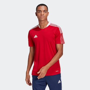 ADIDAS SPORTSWEAR Skinny Trikoo 'Tiro 21 ' värissä punainen: edessä