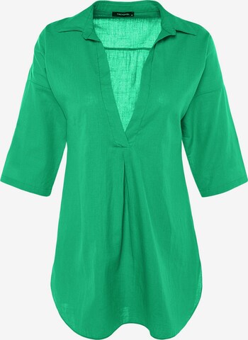 Trendyol - Vestido de praia em verde: frente
