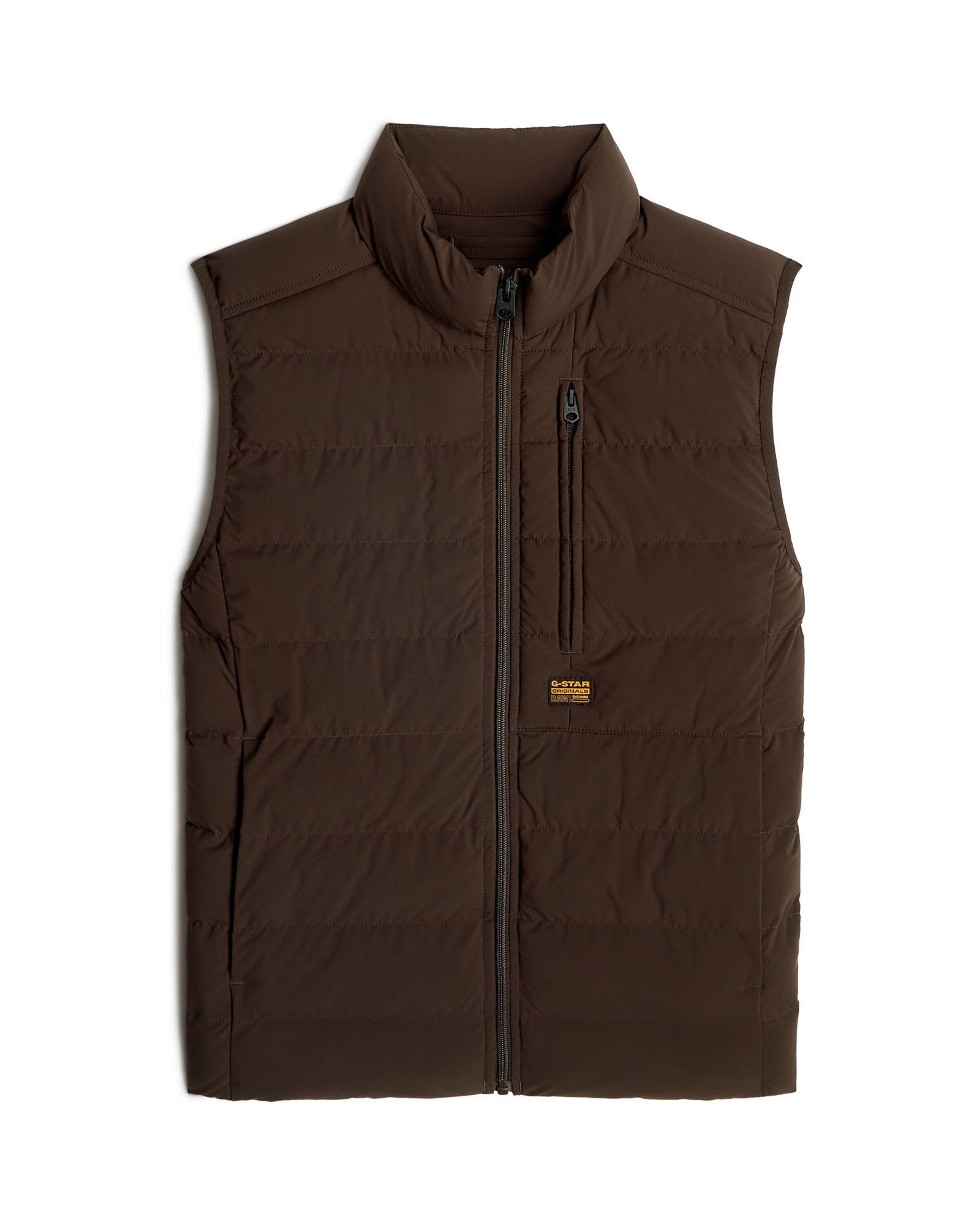 G-STAR Weste 'Foundation' in Braun: Vorderseite