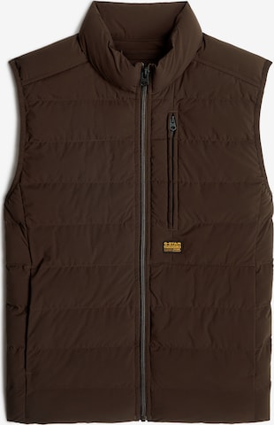 Gilet 'Foundation' G-STAR en marron : devant