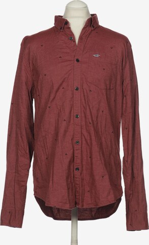 HOLLISTER Button Up Shirt in XL in Red: front