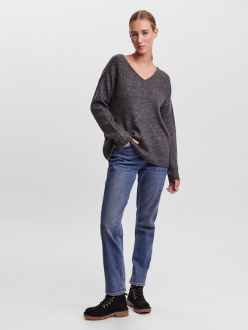 VERO MODA Sweater 'Lefile' in Grey