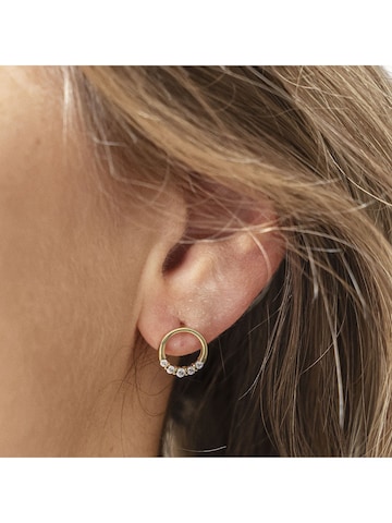 Boucles d'oreilles CELESTA en or : devant
