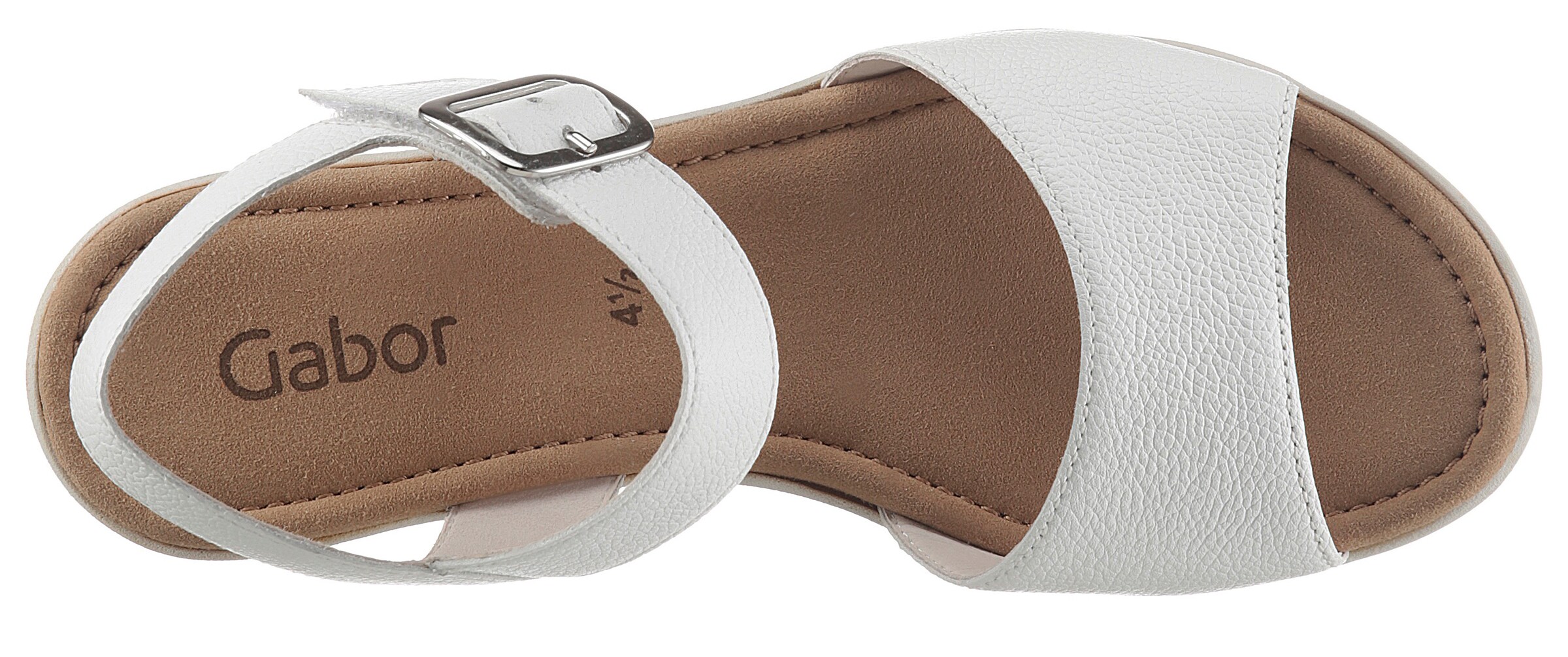 GABOR Pántos szandál - fehér