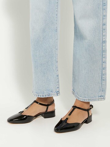 Ballerines à lanières Dune LONDON en noir