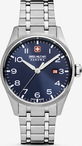SWISS MILITARY HANOWA Analog Watch 'Thunderbolt' in Silver: front