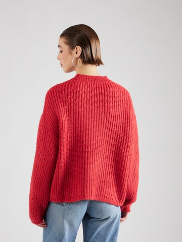 Pullover 'OBINA' di PIECES in rosso