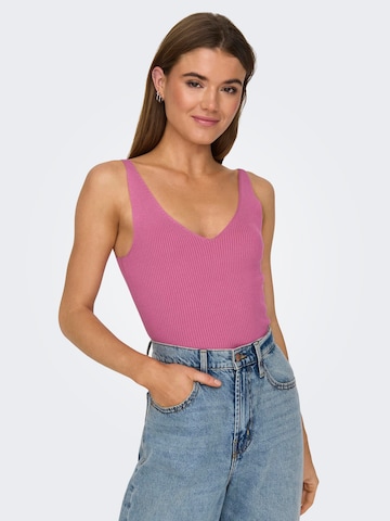 JDY Knitted Top 'NANNA' in Pink: front