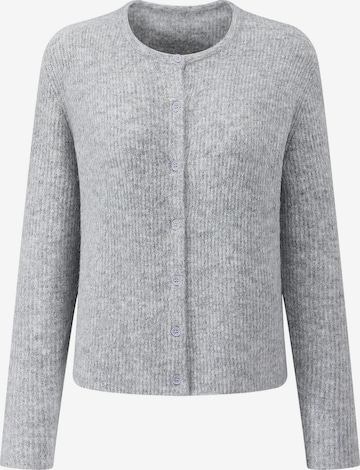 SASSYCLASSY Strickjacke in Grau: Vorderseite