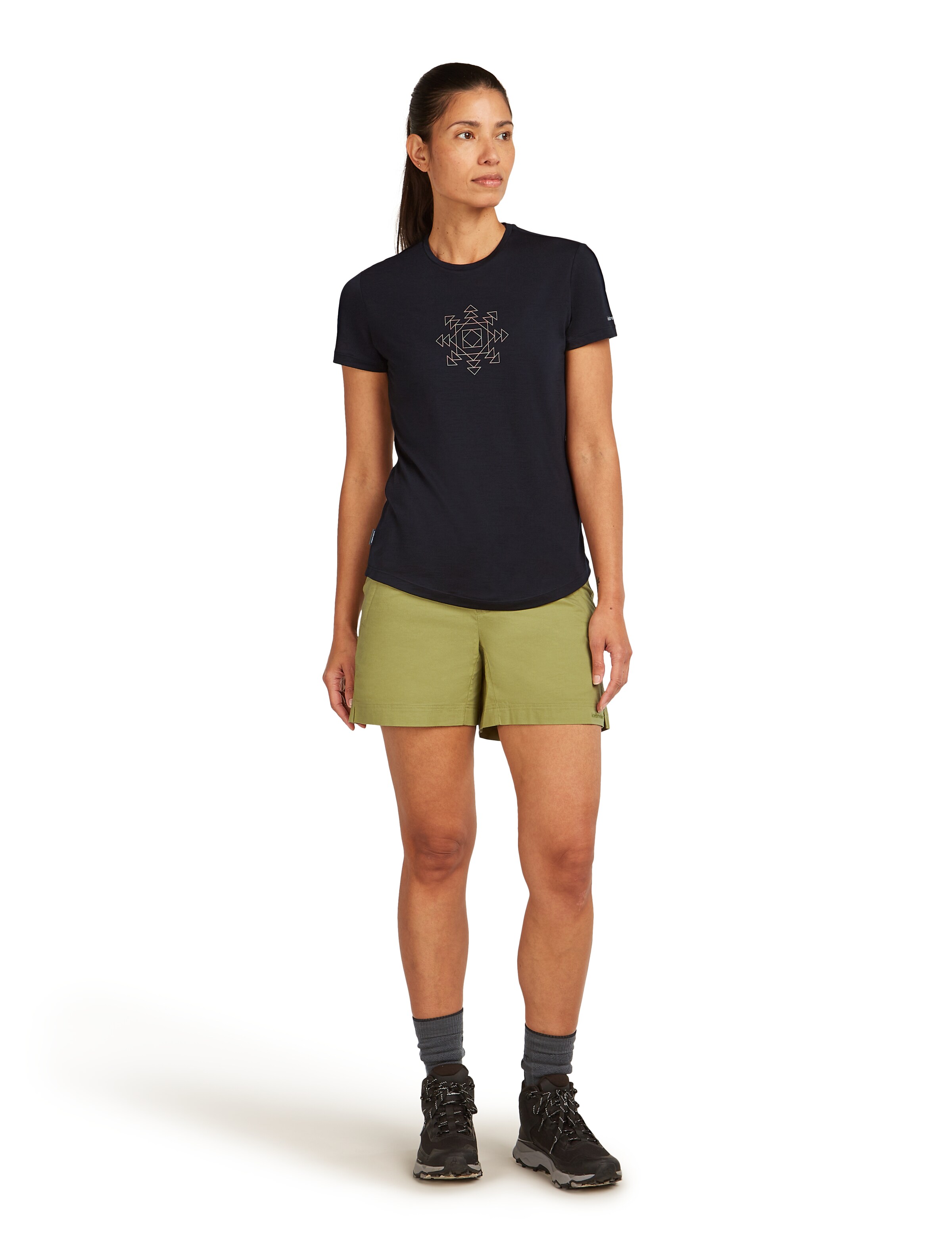 ICEBREAKER Shirt 'Sphere' in Black