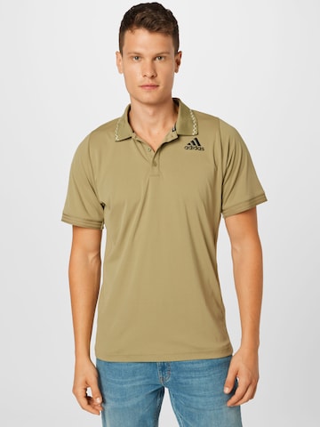 ADIDAS SPORTSWEAR - Camisa funcionais 'FLIFT POLO PB' em verde: frente