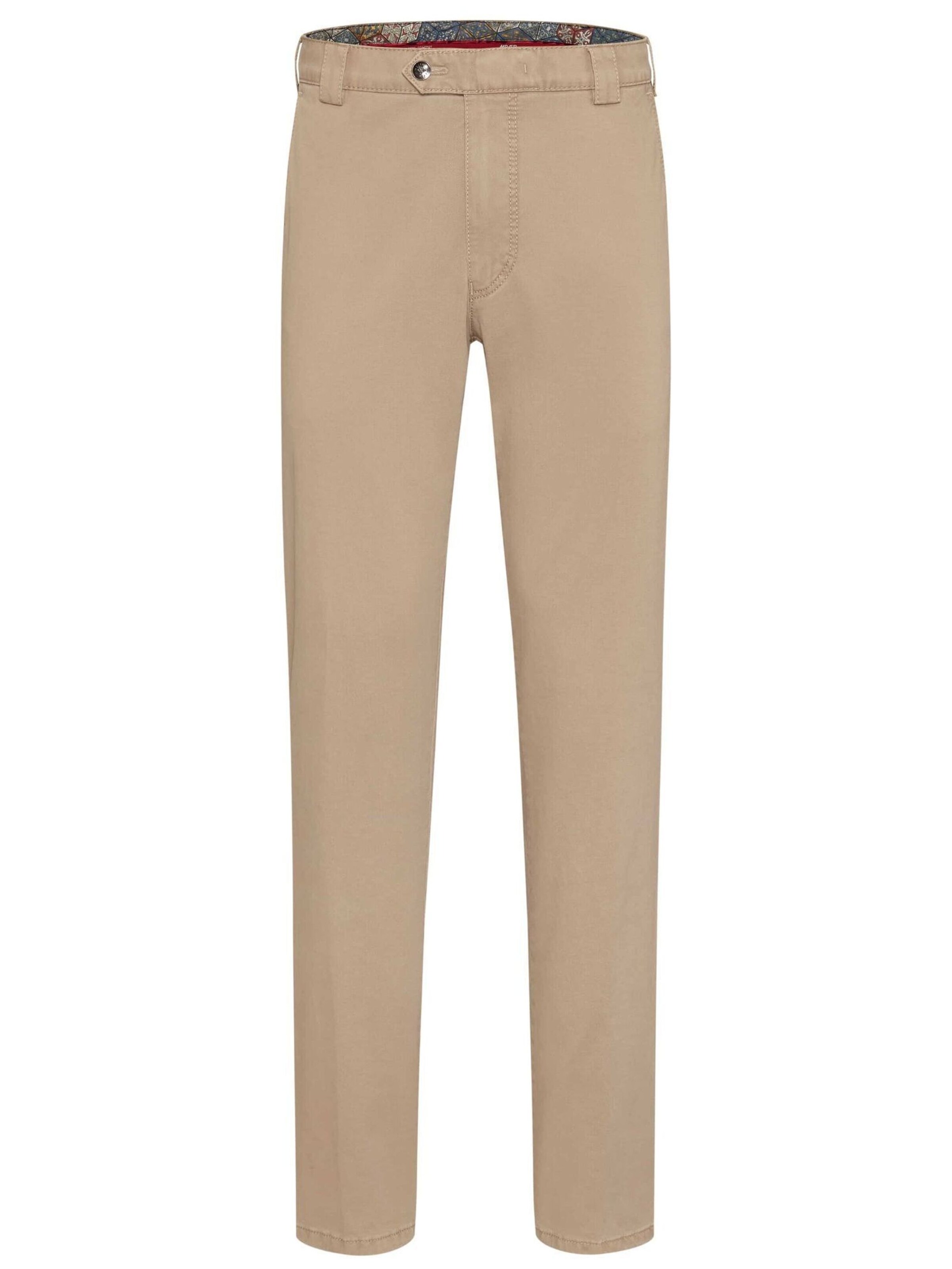 Regular Pantalon chino 'Roma' Meyer Hosen en marron : devant