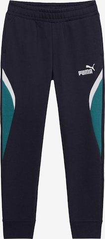 PUMA Tapered Workout Pants 'Ess' in Blue: front