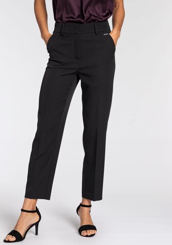 LAURA SCOTT Regular Pleated Pants in Black