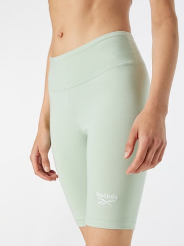 Reebok Skinny Leggingsit 'Identity' värissä vihreä