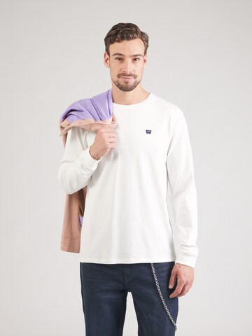 WRANGLER - Camiseta 'SIGN OFF' en blanco: frente