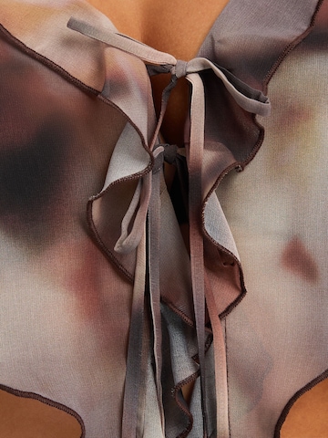 Bershka Bluzka w kolorze brązowy