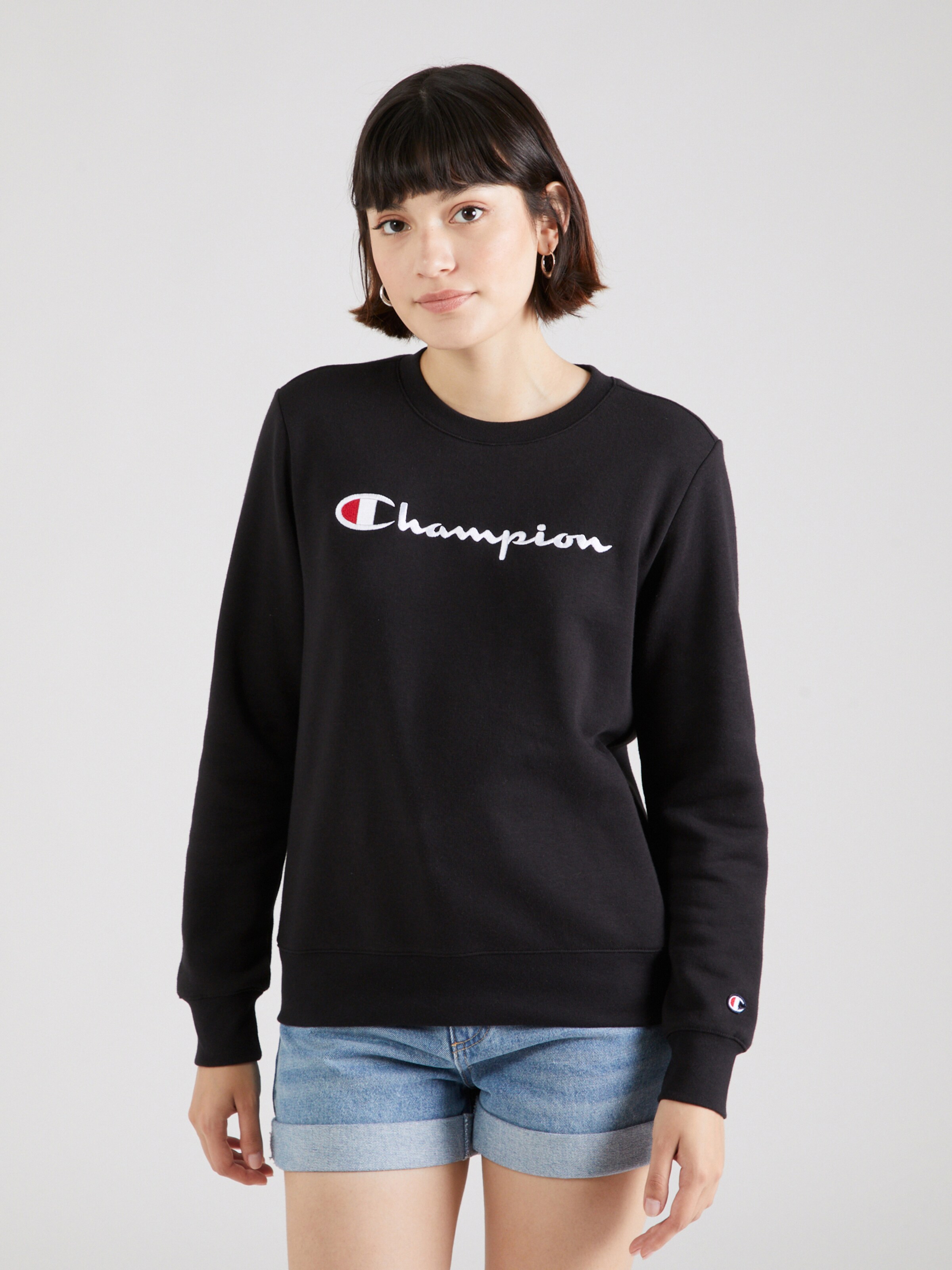 Champion black cheap jumper