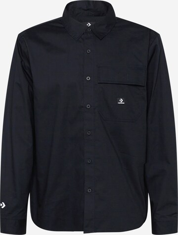 Comfort fit Camicia di CONVERSE in nero: frontale