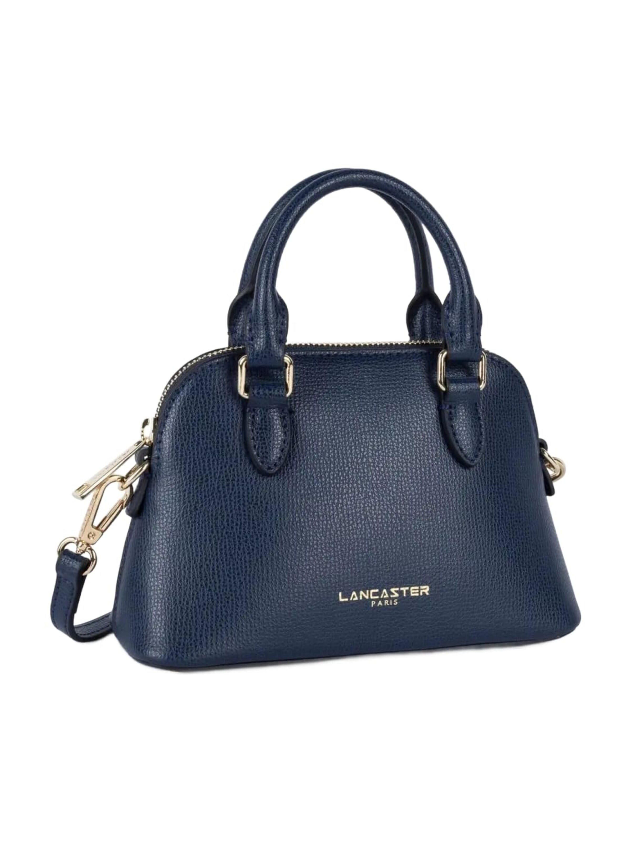LANCASTER Paris Handväska 'Lancaster Sac Demi-lune Sierra S Bleu Foncé' i blå