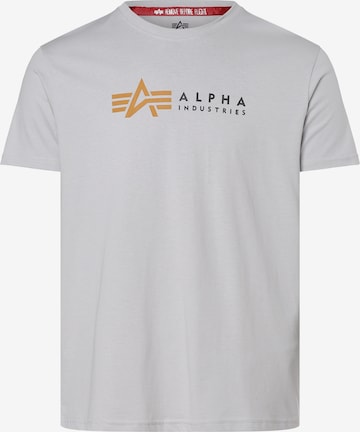 ALPHA INDUSTRIES Футболка в Серый: спереди
