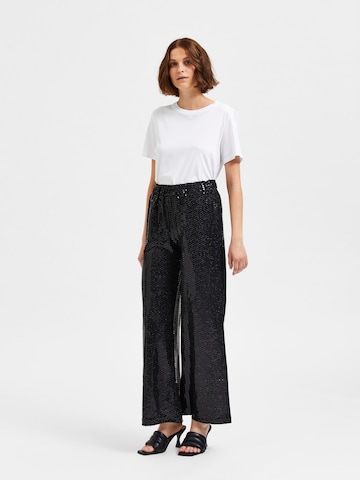 SELECTED FEMME Loose fit Pants 'Sandy' in Black