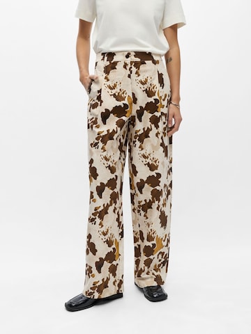 OBJECT - Barrel Pantalón plisado 'OBJMolina' en beige: frente