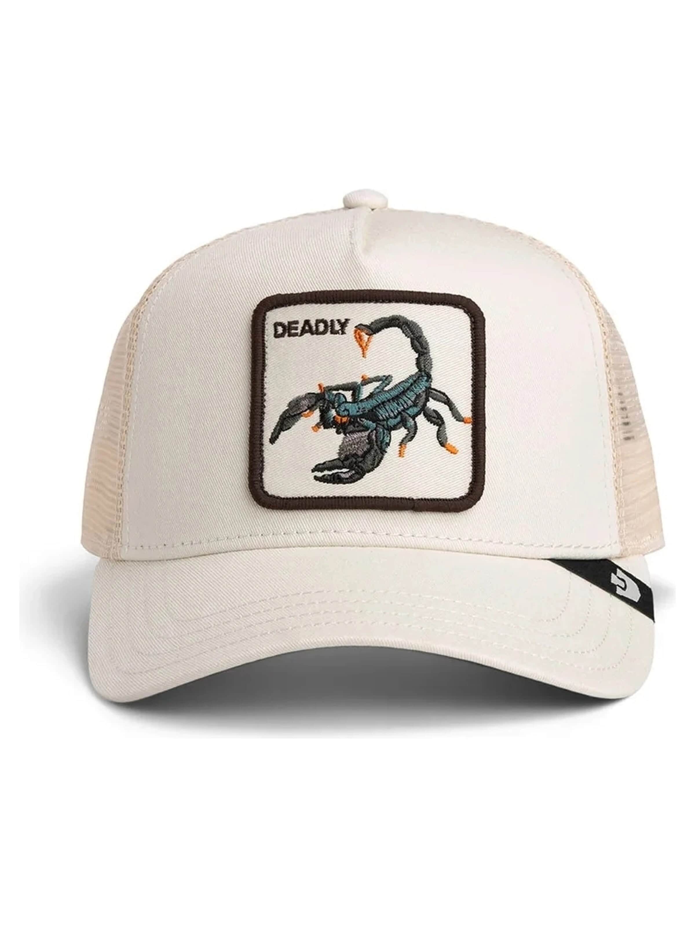 GOORIN Bros. Kšiltovka 'Gorra goorin bros blanca escorpion deadly scopion trucker cap' ve velikosti 54-64 - bílá, Produkt