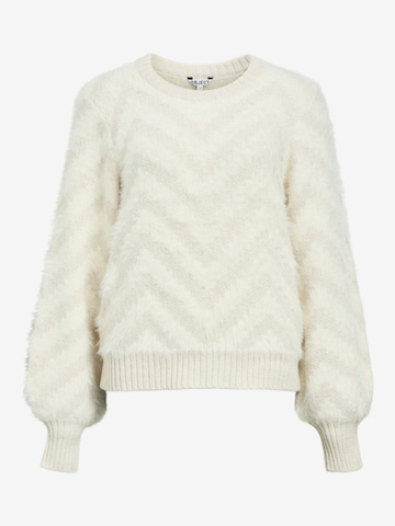 Pull-over 'OBJHollow' OBJECT en beige : devant