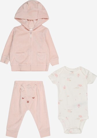 Carter's Set 'CARDI' in Pink: front