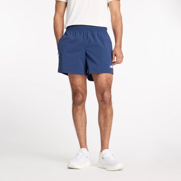 Regular Pantalon de sport 'Athletics' new balance en bleu : devant