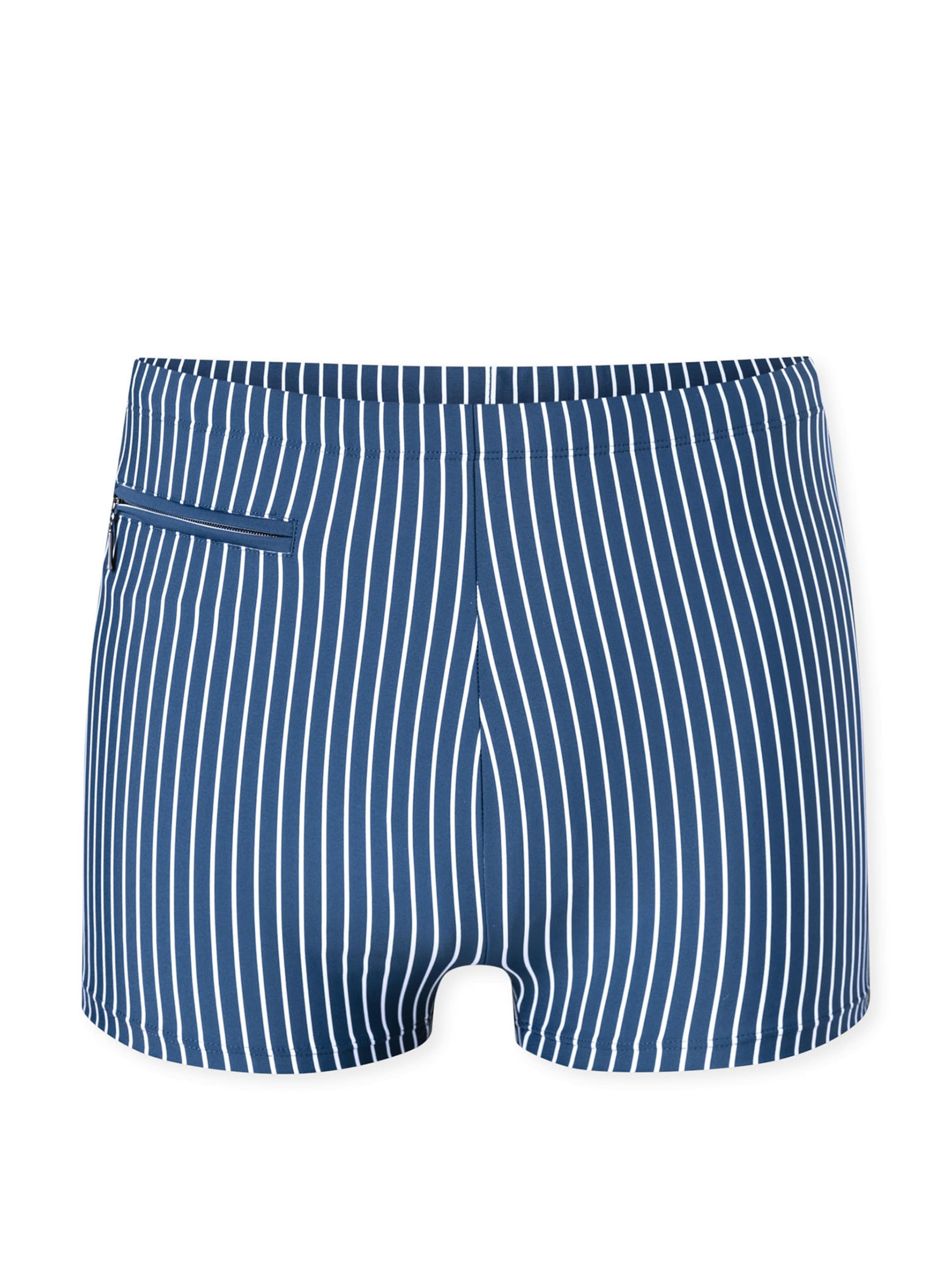 SCHIESSER Zwemshorts ' Ocean Swim ' in Blauw: voorkant