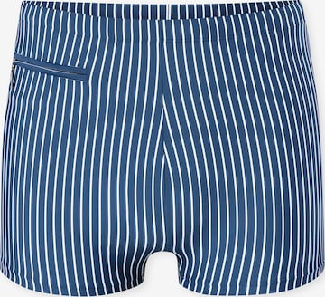 SCHIESSER Zwemshorts ' Ocean Swim ' in Blauw: voorkant